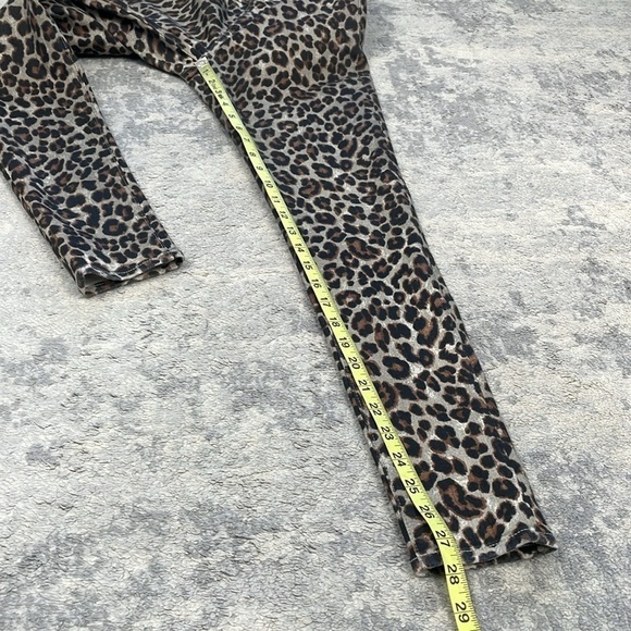 Veronica Beard Brooke Skinny Mid Rise Jeans Coated Leopard Sz 26 2 - Picture 11 of 15